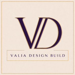 Valia Design Build Light background Logo Bloomfield Hills Michigan