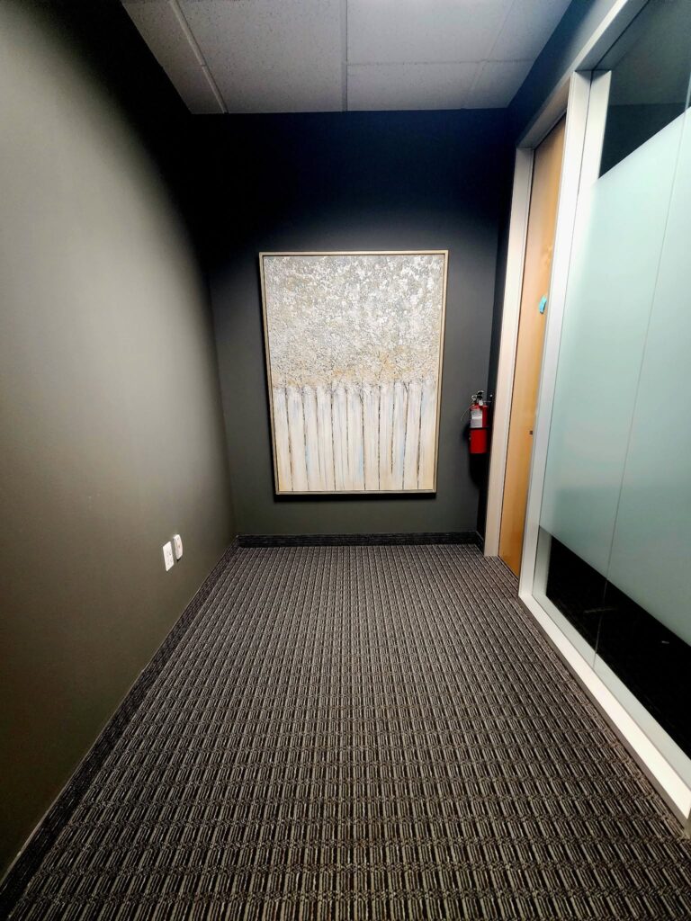 Commercial Interior Design Hall Way to Office Designed By Valia Design Build